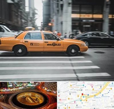 اجاره تاکسی با راننده در میدان ولیعصر 