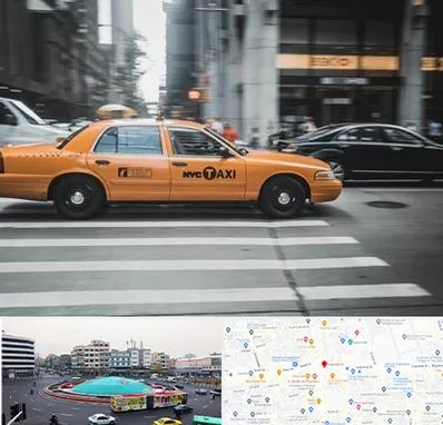 اجاره تاکسی با راننده در میدان انقلاب 