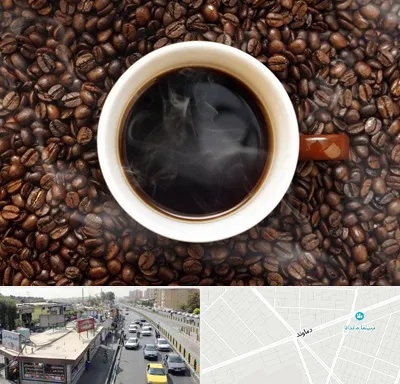 فروشگاه قهوه در خیابان دماوند