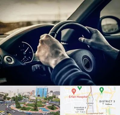 اجاره ماشین با راننده در ونک 