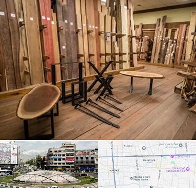 چوب فروشی در مرکز تهران