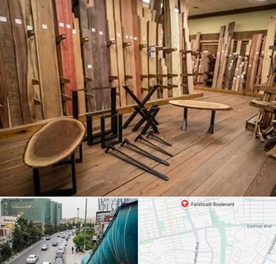چوب فروشی در بلوار فرحزادی