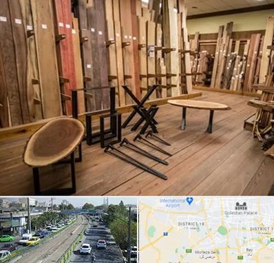 چوب فروشی در جنوب تهران 