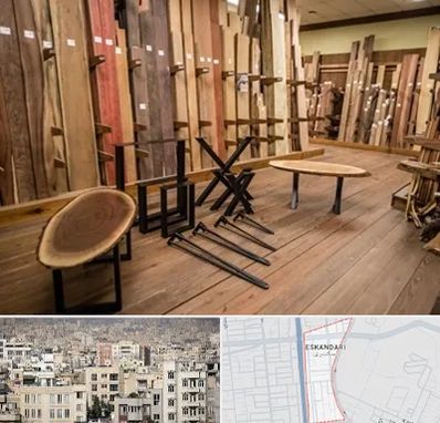 چوب فروشی در اسکندری