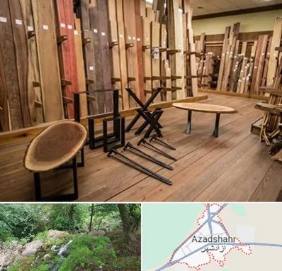 چوب فروشی در آزادشهر