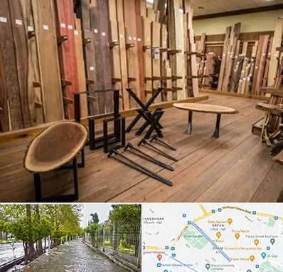 چوب فروشی در خیابان ارم شیراز