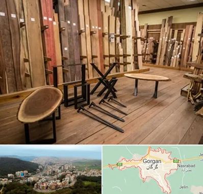 چوب فروشی در گرگان