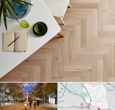 کفپوش چوبی در ولیعصر ارومیه