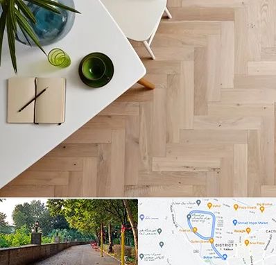 کفپوش چوبی در فلکه گاز رشت 