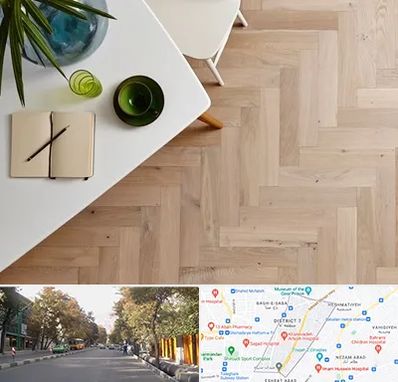 کفپوش چوبی در شریعتی 