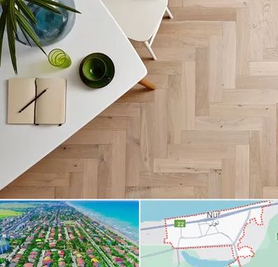 کفپوش چوبی در نور