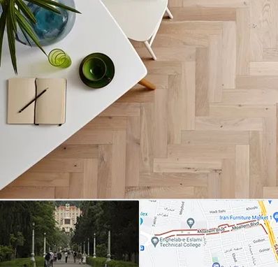 کفپوش چوبی در بلوار معلم رشت 