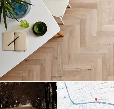 کفپوش چوبی در ابوریحان تبریز