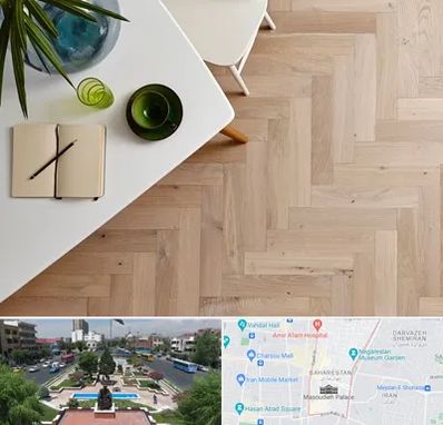 کفپوش چوبی در بهارستان 