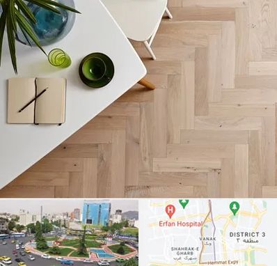 کفپوش چوبی در ونک 