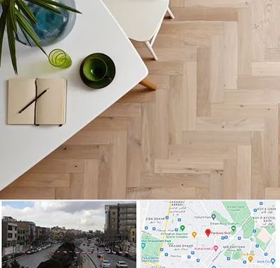 کفپوش چوبی در بلوار فردوسی مشهد 