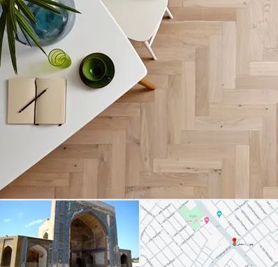 کفپوش چوبی در مصلی مشهد