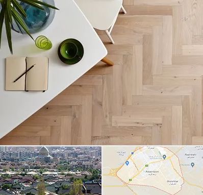 کفپوش چوبی در رباط کریم