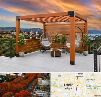 پرگولا چوبی در ولیعصر 