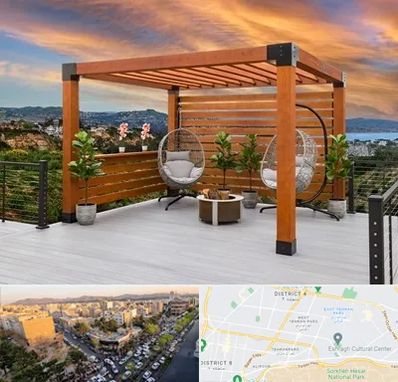 پرگولا چوبی در تهرانپارس 