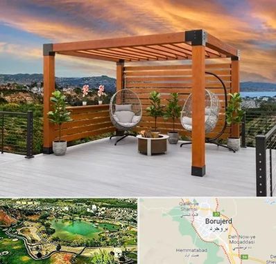 پرگولا چوبی در بروجرد