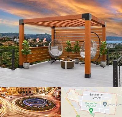 پرگولا چوبی در بهارستان