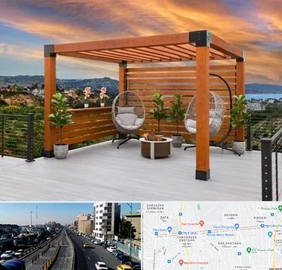 پرگولا چوبی در پیروزی 