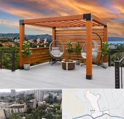 پرگولا چوبی در اوین