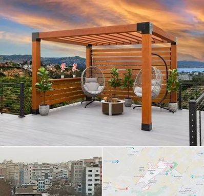 پرگولا چوبی در محمد شهر کرج 