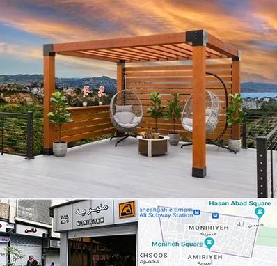 پرگولا چوبی در منیریه 