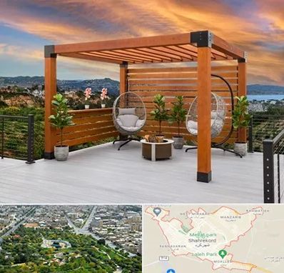 پرگولا چوبی در شهرکرد