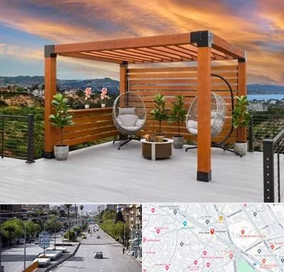 پرگولا چوبی در خیابان زند شیراز