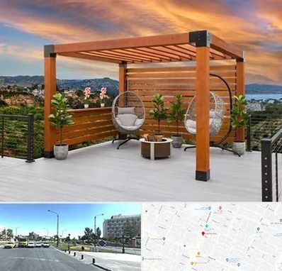 پرگولا چوبی در بلوار کلاهدوز مشهد 