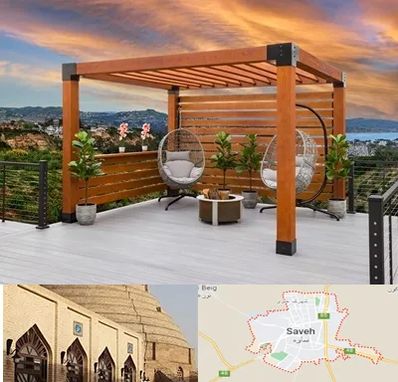 پرگولا چوبی در ساوه