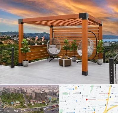 پرگولا چوبی در آیت الله کاشانی 