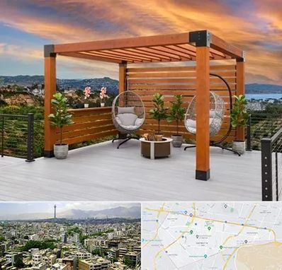 پرگولا چوبی در منطقه 8 تهران 