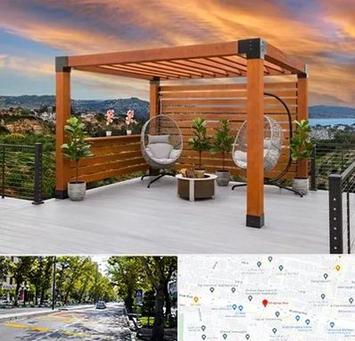 پرگولا چوبی در میرداماد 