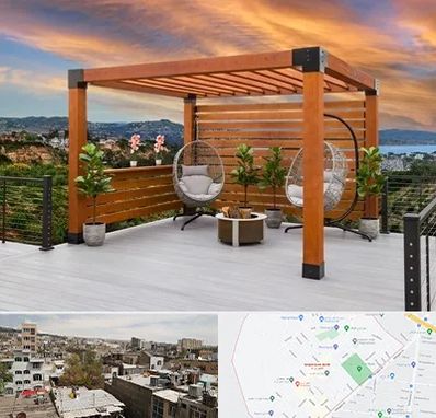 پرگولا چوبی در شمیران نو 