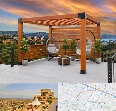 پرگولا چوبی در هاشمیه مشهد