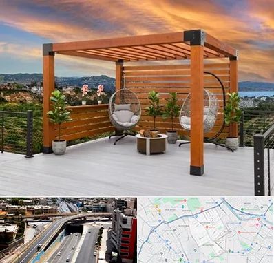 پرگولا چوبی در ستارخان شیراز