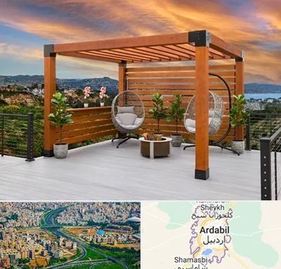 پرگولا چوبی در اردبیل