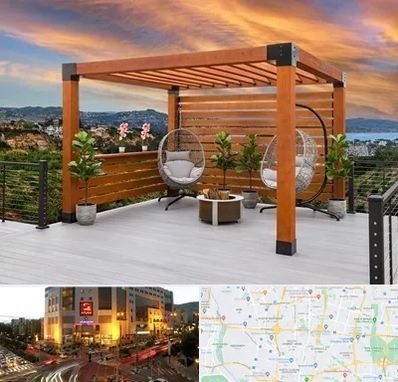 پرگولا چوبی در جنت آباد تهران 