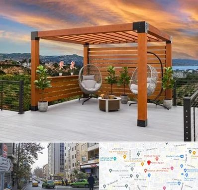 پرگولا چوبی در فاطمی 