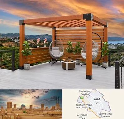 پرگولا چوبی در یزد