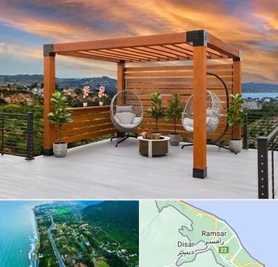 پرگولا چوبی در رامسر