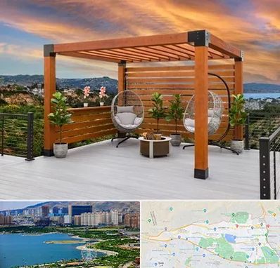 پرگولا چوبی در منطقه 22 تهران 