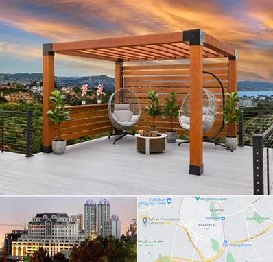 پرگولا چوبی در فرشته 