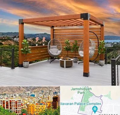 پرگولا چوبی در نیاوران 