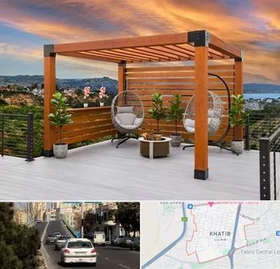 پرگولا چوبی در خطیب تبریز