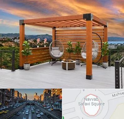 پرگولا چوبی در نواب 